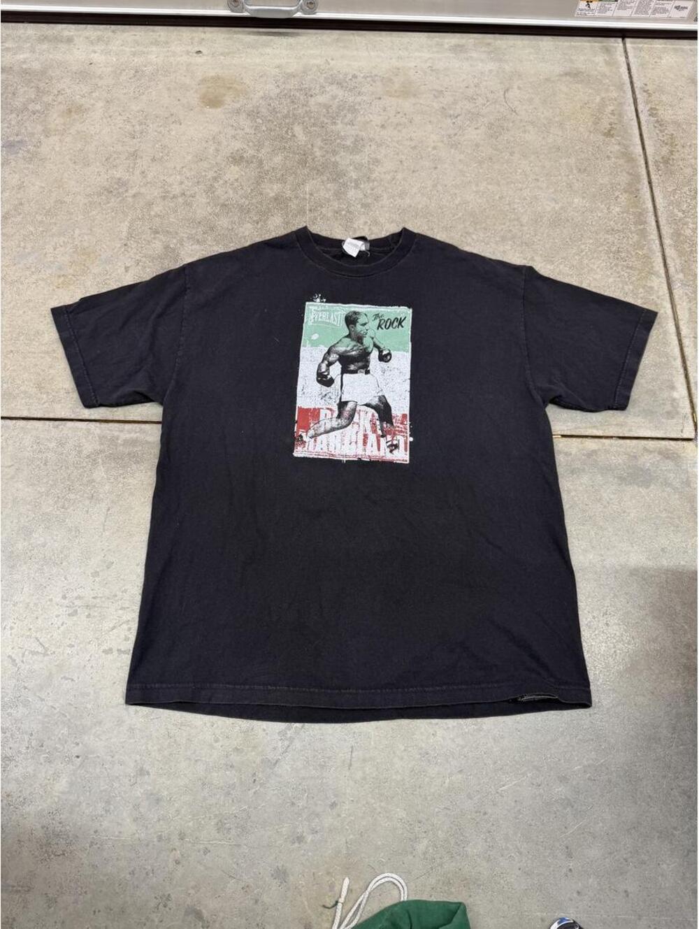 vintage the rock everlast rock marciano boxing shirt size large